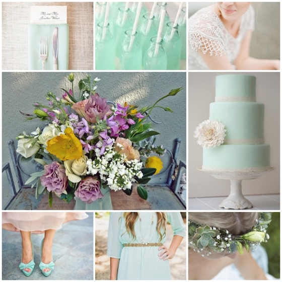 Wedding colour inspiration - mint